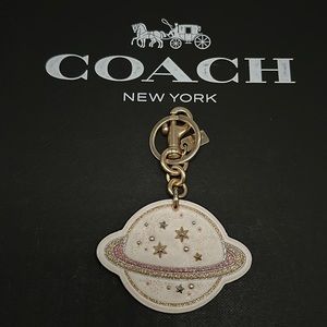 Coach X Nasa Saturn Planet Space Leather Bag Charm